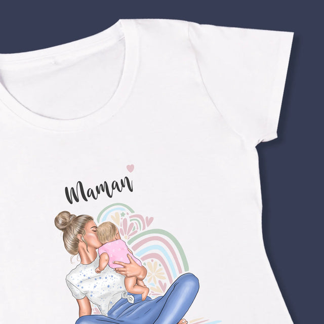 La Création Du Personnage: Jeune Maman - T-Shirt Pour Femmes