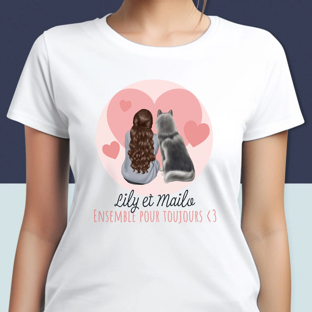La Création Du Personnage: Chien Ami - T-Shirt Pour Femmes