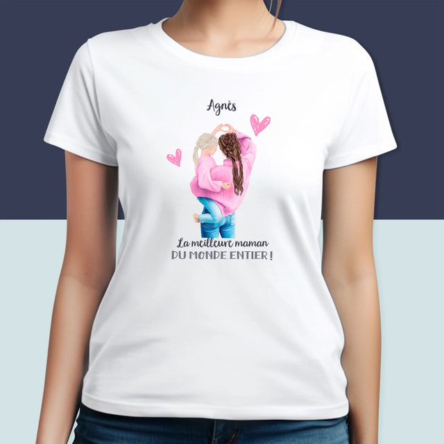 La Création Du Personnage: La Meilleure Maman Du Monde - T-Shirt Pour Femmes