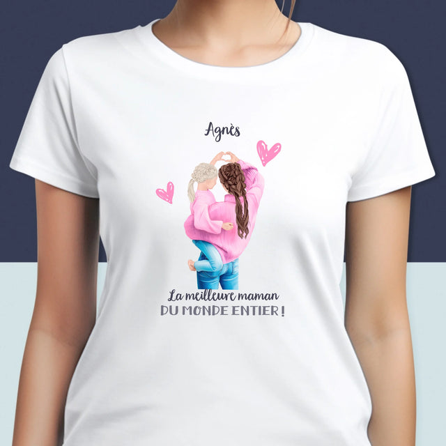 La Création Du Personnage: La Meilleure Maman Du Monde - T-Shirt Pour Femmes