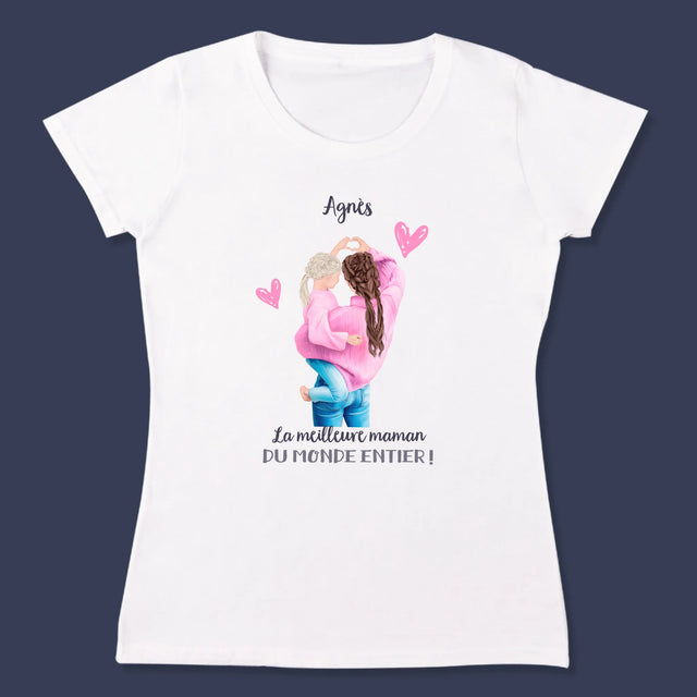 La Création Du Personnage: La Meilleure Maman Du Monde - T-Shirt Pour Femmes