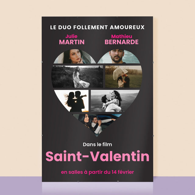 Le Collage Photo: Saint-Valentin Affiche Du Film - Affiche