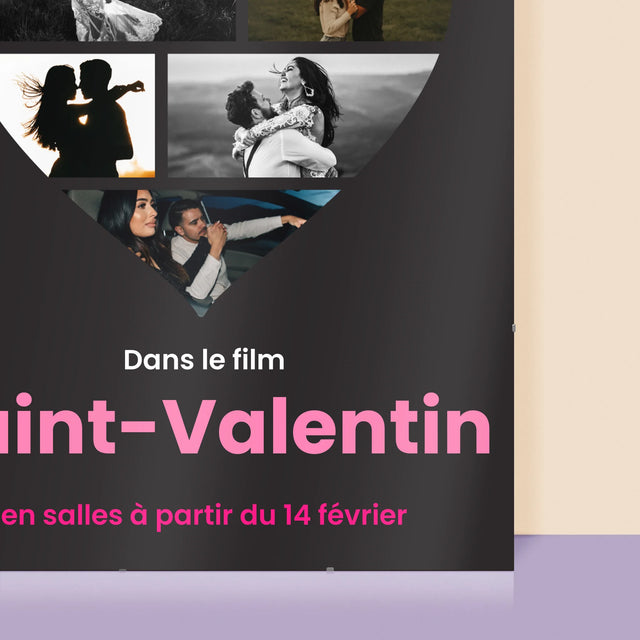 Le Collage Photo: Saint-Valentin Affiche Du Film - Affiche