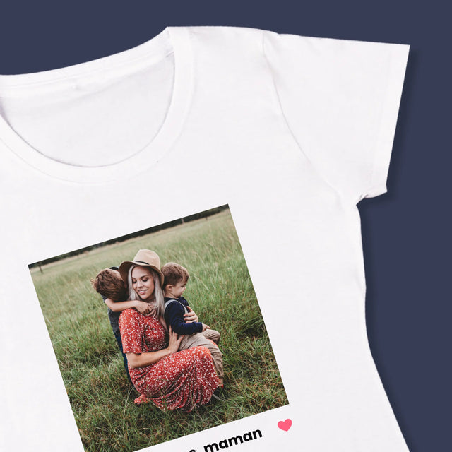 Photo Et Texte: Nous T'Aimons, Maman - T-Shirt Pour Femmes