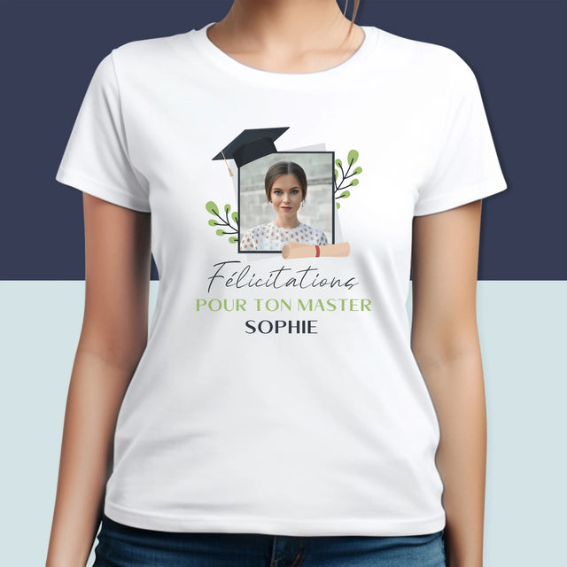 Photo Et Texte: Félicitations Pour Le Master - T-Shirt Pour Femmes