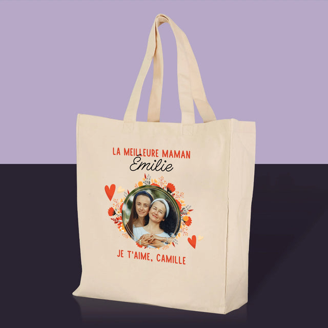 La Photo Et Un Texte: La Meilleure Maman - Sac En Toile