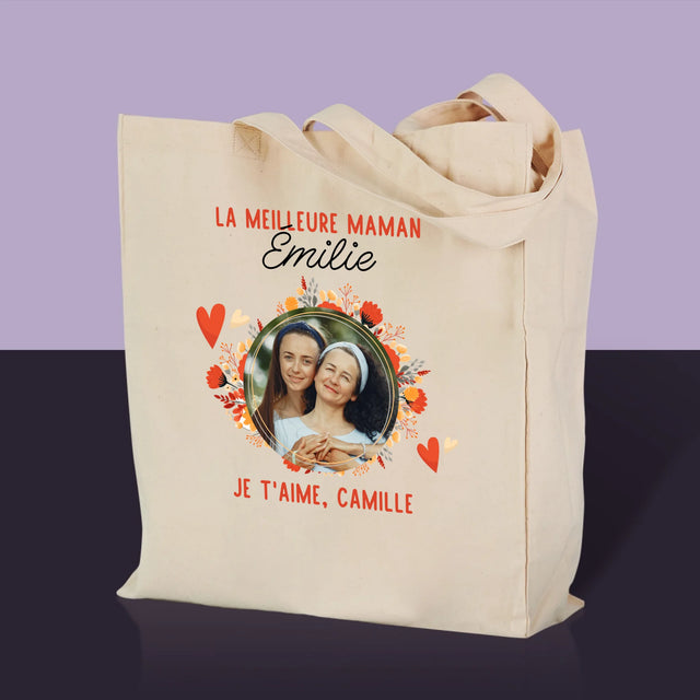 La Photo Et Un Texte: La Meilleure Maman - Sac En Toile