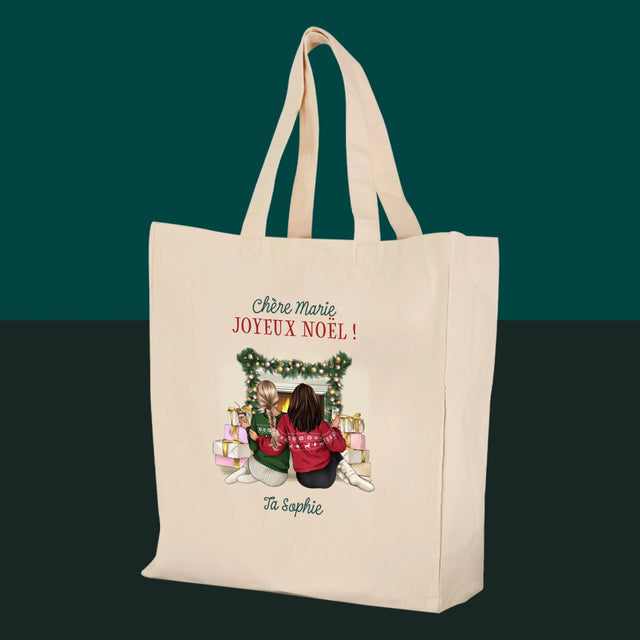 La Création Du Personnage: Amies De Noël - Sac En Toile