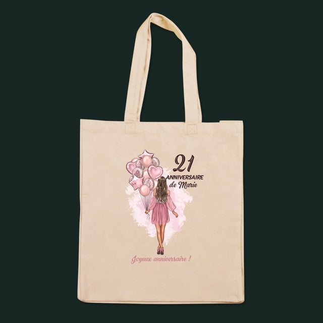 La Création Du Personnage: Anniveraire Ballons - Sac En Toile
