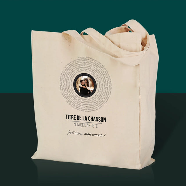 La Photo Et Un Texte: Paroles De Chansons Sur L'Album - Sac En Toile