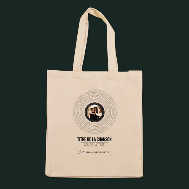 La Photo Et Un Texte: Paroles De Chansons Sur L'Album - Sac En Toile