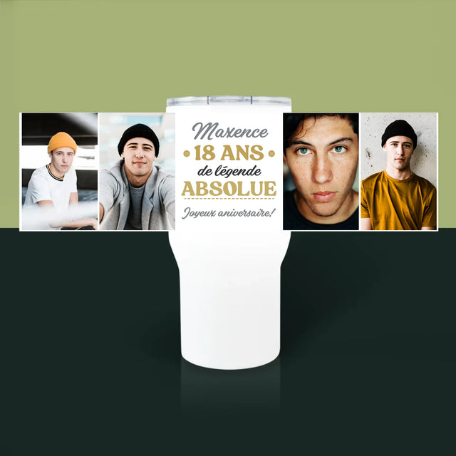 Le Collage Photo: 18 Ans De Légende Absolue - Mug De Voyage 650 Ml