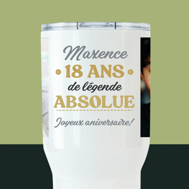 Le Collage Photo: 18 Ans De Légende Absolue - Mug De Voyage 650 Ml