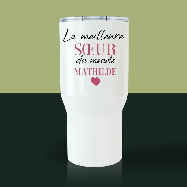 Le Collage Photo: La Meilleure Sœur - Mug De Voyage 650 Ml