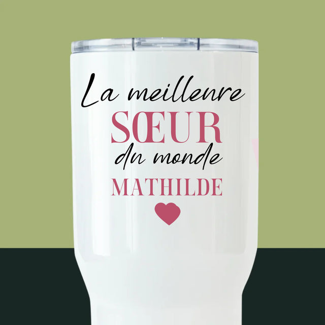 Le Collage Photo: La Meilleure Sœur - Mug De Voyage 650 Ml