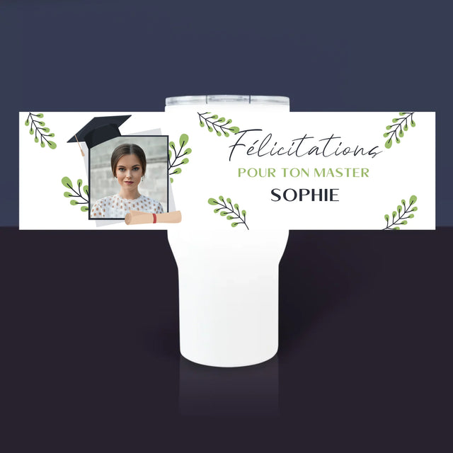 La Photo Et Un Texte: Félicitations Pour Le Master - Mug De Voyage 650 Ml