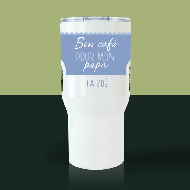 Le Collage Photo: Bon Café Papa - Mug De Voyage 650 Ml
