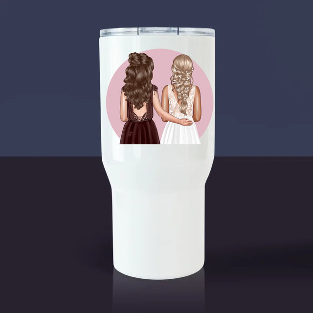 La Création Du Personnage: La Meilleure Demoiselle D'Honneur - Mug De Voyage 650 Ml