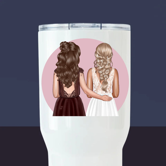 La Création Du Personnage: La Meilleure Demoiselle D'Honneur - Mug De Voyage 650 Ml