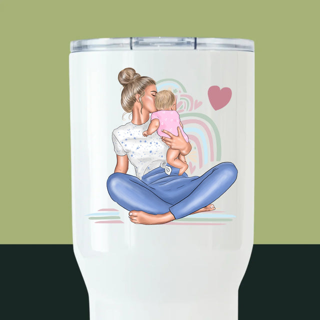 La Création Du Personnage: Jeune Maman - Mug De Voyage 650 Ml