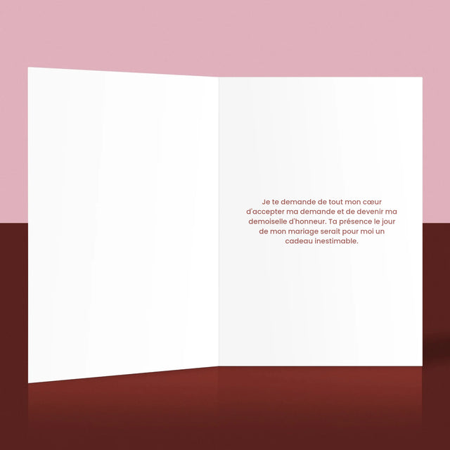 Collage Photo: Demande De Devenir Une Demoiselle D'Honneur - Carte De Vœux