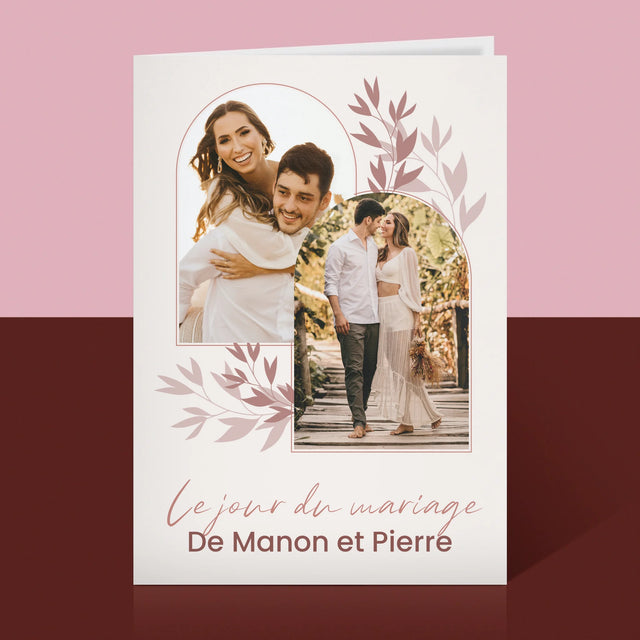 Collage Photo: Jour Du Mariage - Carte De Vœux