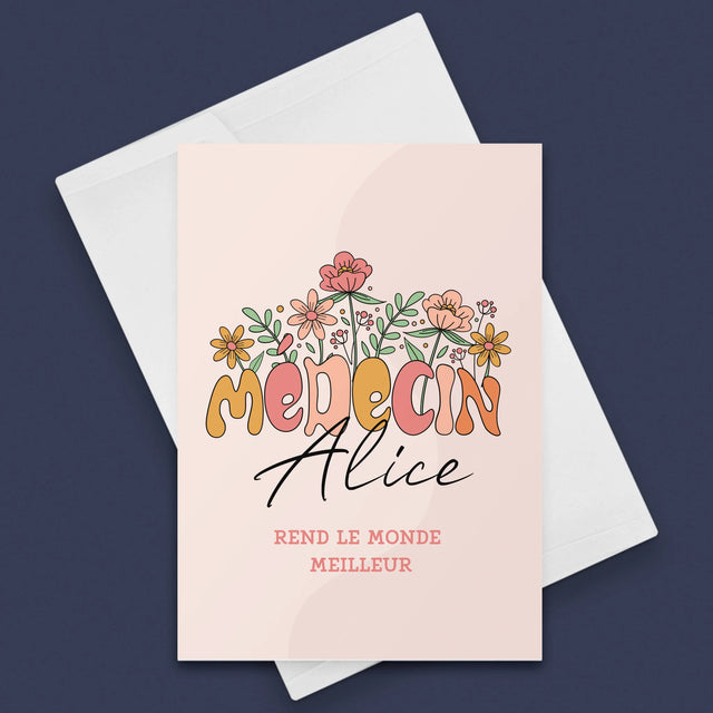 Le Prénom Et Un Texte: Docteur - Carte De Vœux