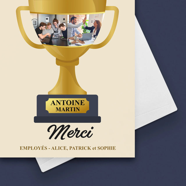 Le Collage Photo: Best Boss Coupe - Carte De Vœux