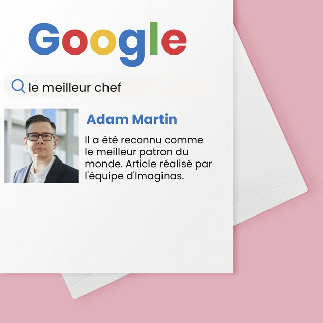 La Photo Et Un Texte: Meilleur Patron Résultat Google - Carte De Vœux