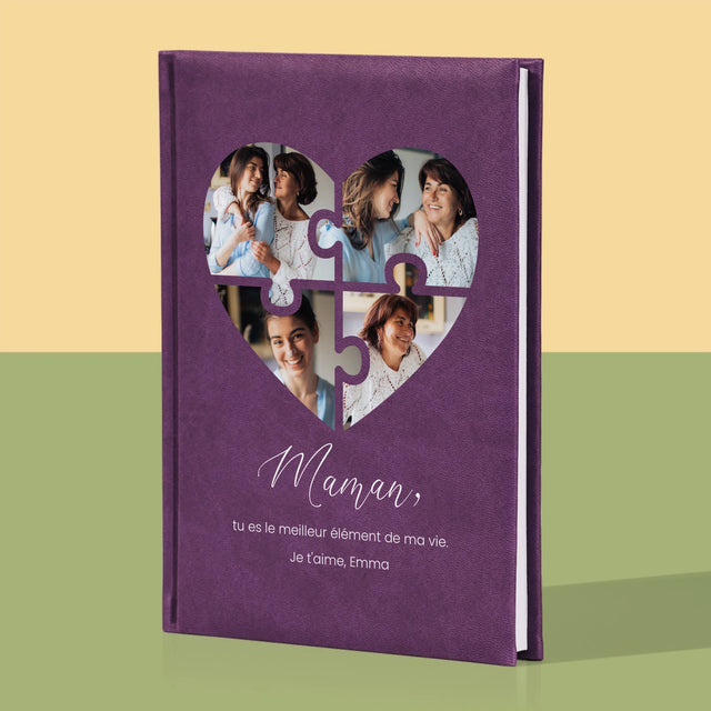 Collage Photo: Casse-Tête, Coeur, Pour Maman - Cahier De Notes