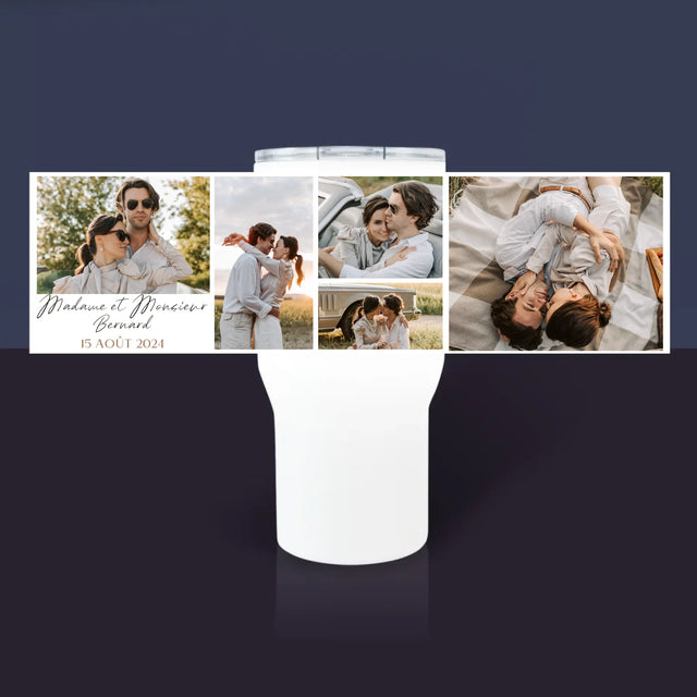 Le Collage Photo: Madame Et Monsieur - Mug De Voyage 650 Ml