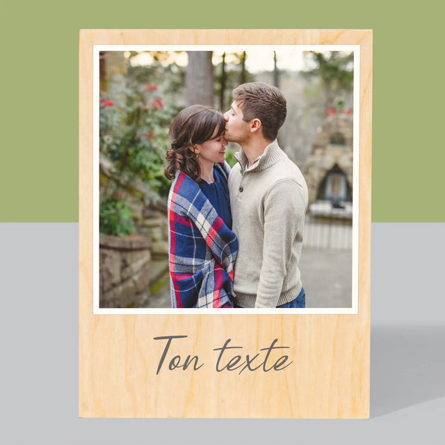 La Photo Et Un Texte: Ta Photo Et Un Texte - Impression Sur Bois