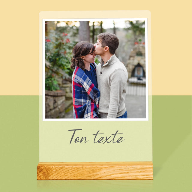 Photo Et Texte: Ta Photo Et Texte - Impression Sur Verre Acrylique