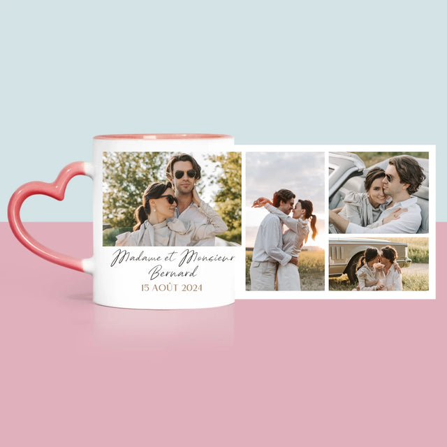 Collage Photo: Madame Et Monsieur - Le Mug