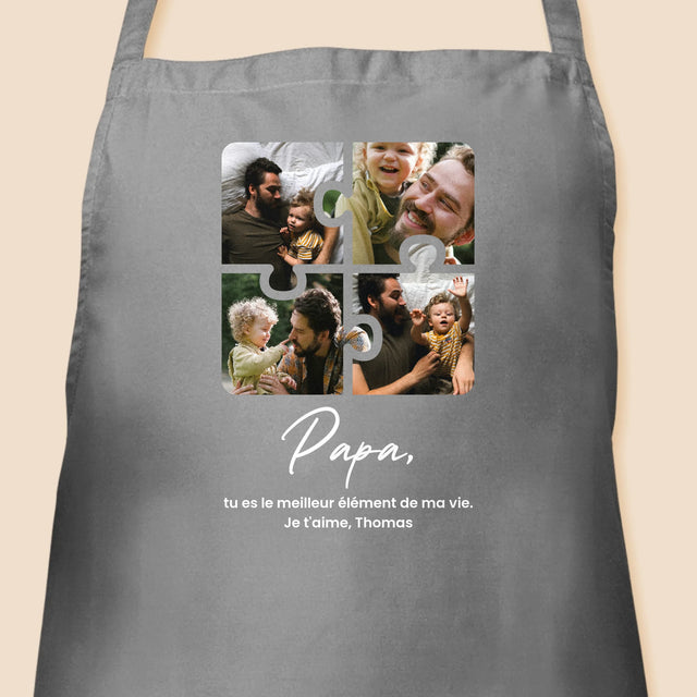 Le Collage Photo: Casse-Tête Pour Papa - Tablier