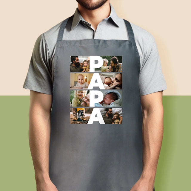 Le Collage Photo: Inscription Papa - Tablier