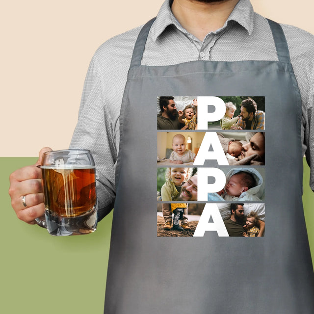 Le Collage Photo: Inscription Papa - Tablier