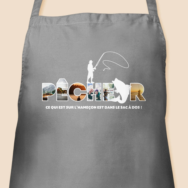 Collage Photo De Lettre: Ce Qui Est Sur L'Hameçon - Tablier