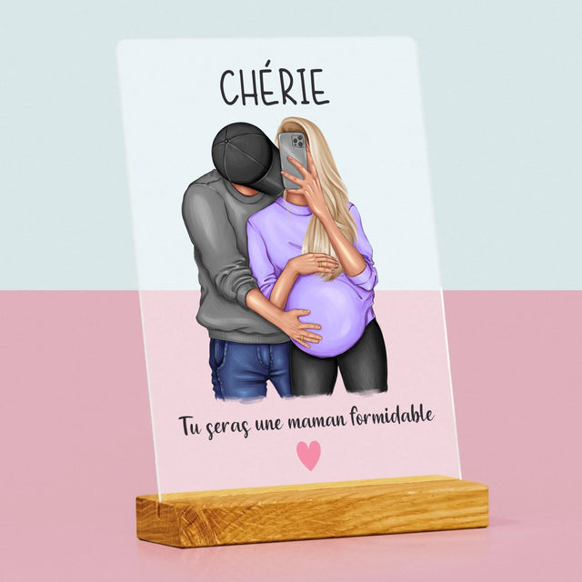 La Création Du Personnage: Tu Seras Une Maman Formidable - Impression Sur Verre Acrylique