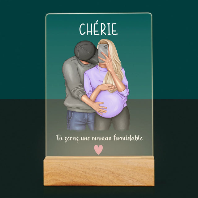 La Création Du Personnage: Tu Seras Une Maman Formidable - Impression Sur Verre Acrylique