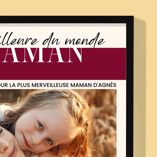 Couverture De Magazine: Meilleure Maman : Couverture De Magazine - Impression Encadrée 30X40
