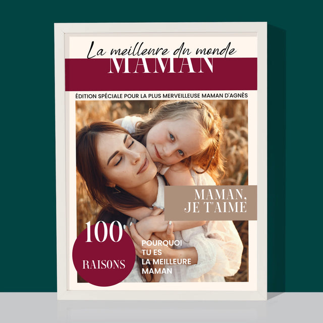 Couverture De Magazine: Meilleure Maman : Couverture De Magazine - Impression Encadrée 30X40