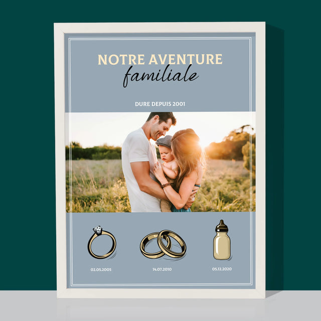 Notre Histoire: Une Aventure Familiale - Notre Histoire - Impression Encadrée 30X40