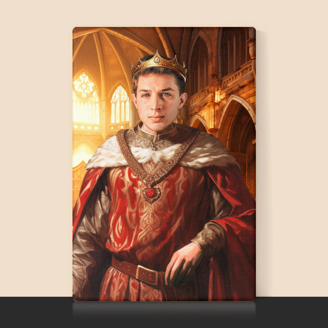 Le Portrait Royal: Le Roi - Image De La Toile