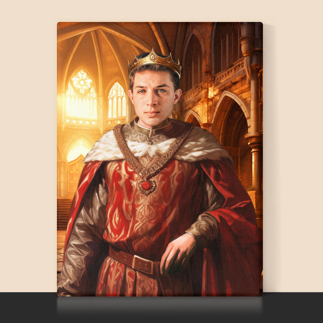 Le Portrait Royal: Le Roi - Image De La Toile