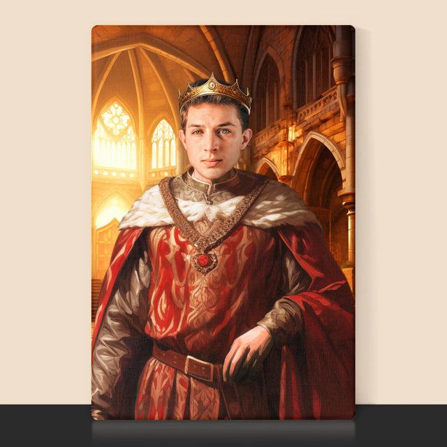 Le Portrait Royal: Le Roi - Image De La Toile