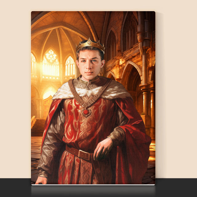 Le Portrait Royal: Le Roi - Image De La Toile