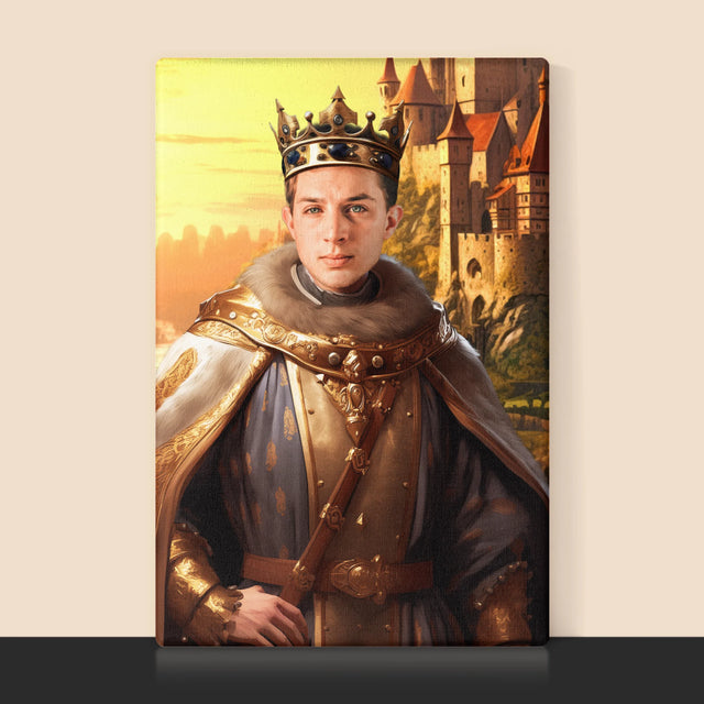 Le Portrait Royal : Roi Dans Les Jardins - Imprimez Avec Votre Photo