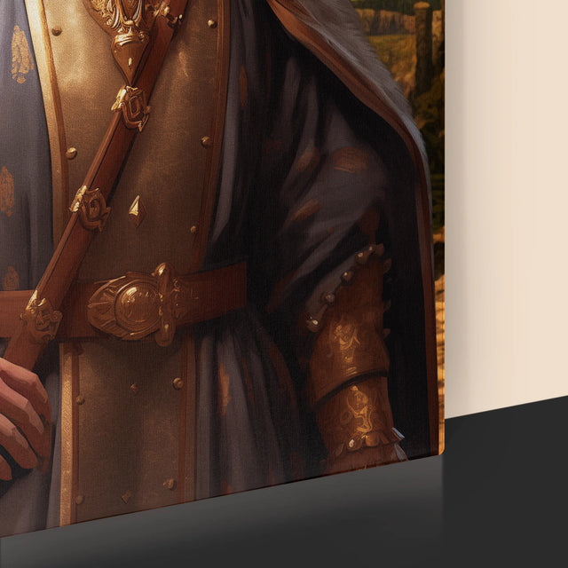 Le Portrait Royal : Roi Dans Les Jardins - Imprimez Avec Votre Photo