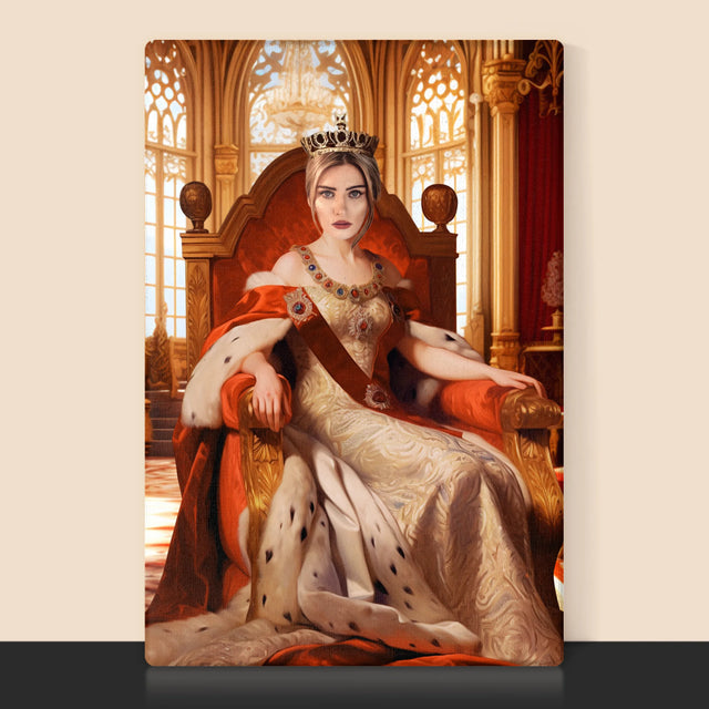 Le Portrait Royal : Couronnement De La Reine - Imprimez Avec Votre Photo